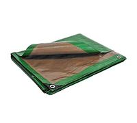 TECPLAST Bâche de Protection 8x12 m HQ250MU Verte et Marron - Haute Performance - Bâche étanche - Résistance Anti-UV