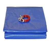TECPLAST Bâche Piscine ronde - Diam. 6,20 m pour Piscine hors sol diam. 5,4 m - Couverture Piscine PO155RD avec Filet d'écoulement