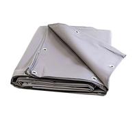 TECPLAST Bâche pour Carport Grise 10x12 m XP640CP - Garantie 10 ans - Toile PVC étanche pour abri de voiture - Made in France