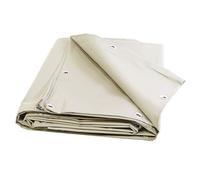 Tecplast Bâche pour Carport Ivoire 3x4 m XP640CP - Garantie 10 Ans - Toile PVC étanche pour abri de Voiture - Made in France