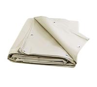 TECPLAST Bâche pour Carport Ivoire 4x5 m XP640CP - Garantie 10 ans - Toile PVC étanche pour abri de voiture - Made in France