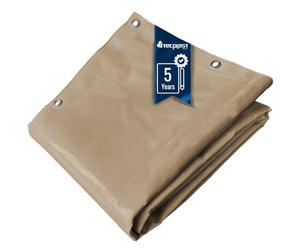 TECPLAST Bâche PVC 3x5 m Beige foncé - Garantie 5 Ans - LP506MU - Bâche de Protection étanche - Résistance Anti-UV