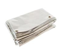 TECPLAST Bâche Toiture 4x4 m LP506TO Blanc Crème - Garantie 5 ans - Bâche d'étanchéité en PVC pour Couvreur et Charpentier