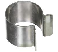 TECPLAST Lot de 40 clips pour bâche serre 25mm x 30mm 30CP - Haute Qualité - Clips de fixation métal revêtement Zinc