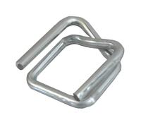 Tecplast Lot de 250 Boucles BC pour Feuillard de cerclage 19 mm - Qualité PRO - Boucles autobloquantes en acier galvanisé