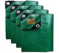 TECPLAST Pack Stockage Bois CONFORT - 4 Bâches imperméables HQ250BO - 1,5x6m (x2) + 3x5m (x1) + 2x3m (x1) - PM2BO