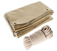Tecplast Pack Toile Pergola Beige foncé 3x4 m + Sandow Ivoire 20m - Bâche Pergola prête à Poser LP506PR Garantie 5 Ans