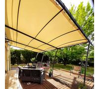 TECPLAST Toile Pergola Ivoire 2x2 m XP640PR - Garantie 10 Ans - Bâche Pergola ou Tonnelle étanche en PVC - Made in France
