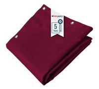 TECPLAST Toile Pergola Rouge Bordeaux 4x4 m LP506PR - Garantie 5 ans - Bâche Pergola ou Tonnelle étanche en PVC pour terrasse