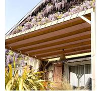 TECPLAST Toile Pergola Taupe 4x4 m LP640PR - Garantie 8 ans - Bâche Pergola ou Tonnelle étanche en PVC pour terrasse