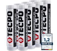 TECPO Graisse universelle EP2 - Cartouche de 400 g - Graisse au lithium universelle - Lubrification automobile - Résistante à l'eau - Graisse au lithium KP2K-30 (10 x 400 g)