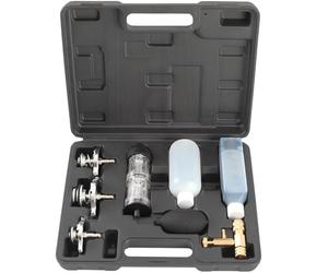 TECPO Kit de test de joint de culasse pour détection de fuite de CO2 universel pour voiture et moto - Dioxyde de carbone - Système de test de fuite d'eau de refroidissement