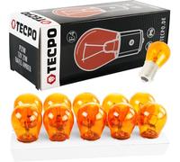 TecPo Lot de 10 ampoules clignotantes PY21W 12 V 21 W BA15S