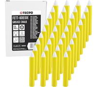 TECPO Lot de 36 craies blanches universelles pour pneus - Marqueur étanche et résistant aux taches - Haute couverture - Marqueur de pneus précis