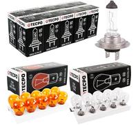 TECPO Lot de lampes de voiture 40 pièces H7 55W Ampoule clignotant frein 12V 21W