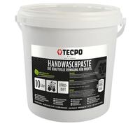 TECPO Pâte nettoyante pour les mains - 10 l - Douce pour la peau - Savon contre les saletés tenaces telles que l'huile, la graisse, la voiture et l'atelier