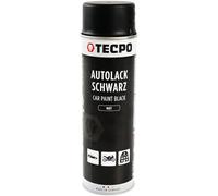 TECPO Peinture aérosol 500 ml noir mat pour carrosserie et jantes à séchage rapide