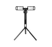 TECPO Projecteur de chantier Duo LED 5000 lm sans fil avec batterie et trépied Portée d'éclairage jusqu'à 90 m - 7000 K