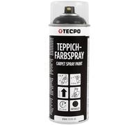 TECPO Spray de peinture pour tapis, 1 x 400 ml, couleur textile anthracite, pour tapis de voiture, tissu, caoutchouc, plastique, intérieur