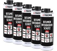 TECPO UBS Protection de dessous de caisse Noir 5 l Protection contre les chutes de pierres Protection contre la corrosion et la rouille Sous-plancher de voiture Longue durée