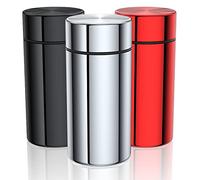 TecQach Lot de 3 bocaux de rangement portables en aluminium, récipients hermétiques et étanches, bouteilles métalliques étanches à usages multiples pour café et thés, contenants à épices et herbes