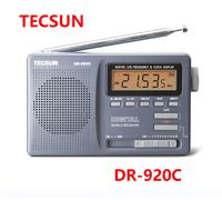TECSUN DR-920C Digtal Fm Radio Affichage FM/MW/SW Multi Bande Portable Radio Book ine Bande Horloge Radio patch soleil DR920C