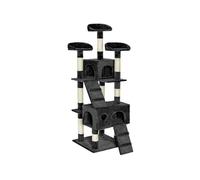 Tectake Arbre à chat MOGLI 170 cm - noir