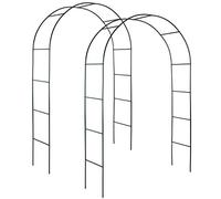 tectake 402660 2X Arceau à Rosiers Tuteur Colonne de Jardin Arche à Rosiers