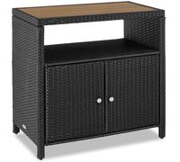 TECTAKE - armoire de jardin - Armoire de jardin Monscia, WPC aspect bois, résistante aux intempéries, 90 x 55,5 x 87 cm - rotin en