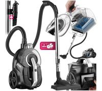TecTake® Aspirateur sans Sac Puissant 900W, Aspirateur traineau sans Sac, Accessoires Brosse aspirateur & suceur aspirateur Inclus, Filtre HEPA Pollen & bactéries, Aspirateur Tapis & Poils de Chat