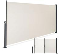 TECTAKE - auvent latéral - Auvent latéral extensible avec mécanisme d'enroulement opaque, résistant aux intempéries 180 x 300 cm
