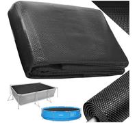 tectake® Bache a Bulle Piscine 2,74 x 5,49 m, Bache Piscine Adaptable à la Taille souhaitée, Bâche de Protection et Chauffage Solaire rectangulaire Piscines, Spa, Bassin, Faible évaporation de l'eau