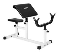 tectake® Banc de musculation Curl pour Biceps, Banc musculation, 100 x 65 x 96 cm, Accoudoir réglable sur 4 niveaux, Assise réglable sur 5 niveaux, Idéal Haltères, Sport Maison, Salle de sport