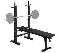BANC DE MUSCULATION - TECTAKE - Banc de Musculation Abdominaux Pliable 118 cm x 55 cm x 106 cm - Noir