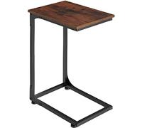 TecTake® Bout de canapé 40 x 30 x 63 cm, Plateau Petit Dejeuner, Table d'appoint Canape, Fauteuil, Lit, Meuble Salon, Meuble Chambre, Table de Chevet, Décoration Maison, Salon, Bureau, Bois Foncé