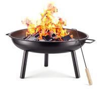 tectake® Brasero extérieur Ø 57,5 cm, Acier thermolaqué résistant de 2,5 mm