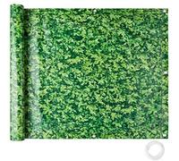 TecTake® Brise Vue Balcon en PVC Résistant aux intempéries Cache Vue Balcon et Terrasse Paravent Exterieur Pare Soleil Panneau occultant Exterieur Brise Vent - 6 m x 0.90 m - Motif Feuillage Vert