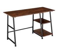 TecTake Table de Bureau Paisley 120x50x73,5cm Support de Travail Ordinateur diverses Couleurs (Bois foncé Industriel)