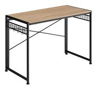 Bureau droit Tectake Bureau paterson pliable 102 x 51 x 77 cm bois clair industriel, chêne sonoma