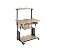 TECTAKE Bureau style industriel Bois clair industriel, Chêne Sonoma