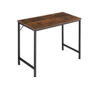 TECTAKE Bureau Style industriel Bois foncé industriel, rustique