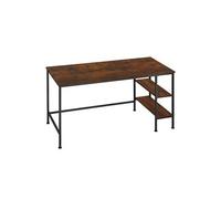 TECTAKE Bureau style industriel Bois foncé industriel, rustique