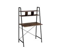 TECTAKE Bureau style industriel Bois foncé industriel, rustique