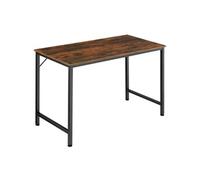 TECTAKE Bureau Style industriel Bois foncé industriel, rustique