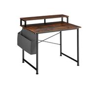TECTAKE Bureau Style industriel Bois foncé industriel, rustique