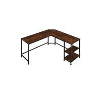 TECTAKE Bureau style industriel Bois foncé industriel, rustique