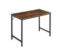 TECTAKE Bureau Style industriel Bois foncé industriel, rustique