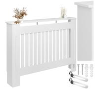 tectake® Cache radiateur pour radiateur electrique & radiateur inertie 112 x 19 x 82 cm Sécurité enfant & bébé Meuble design Couvre radiateur Cache chauffage Tablette radiateur sans percer