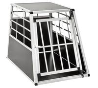 TECTAKE Caisse de Transport Chien en Aluminium 90 cm x 65 cm x 695 cm - Noir