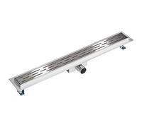tectake® Caniveau Douche Italienne Siphon douche Sol d'évacuation en Acier Inoxydable 70 cm Grille caniveau Anti odeur Accessoire douche Grille de douche Sol Salle de bain